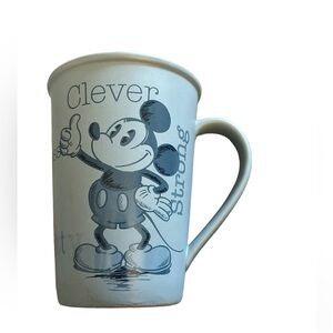 Vintage Walt Disney World Parks Mickey Mouse Fearless Smart Brave Coffee Mug